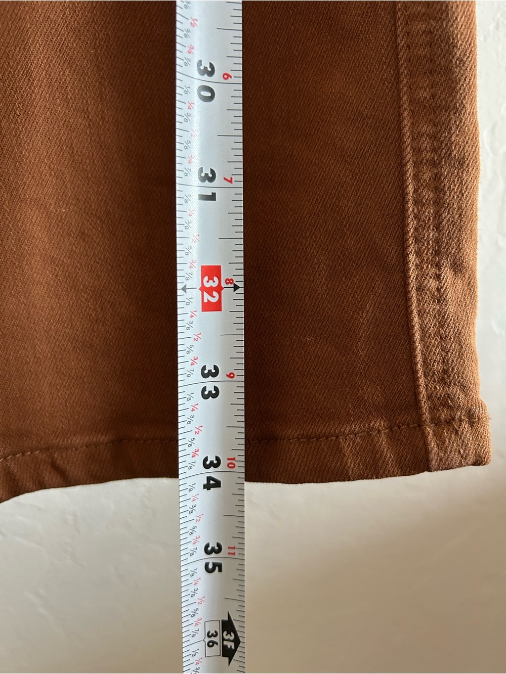 Judy Blue women’s wide-Leg Jeans in Rust Brown - Picture 6 of 7